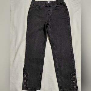 Liz Claiborne Black Ankle Cropped Jeans